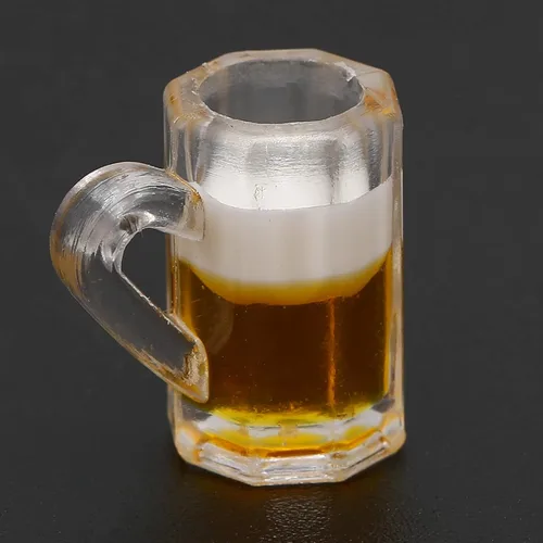 Vista 8 de 10 mini tazas de cerveza de plástico de 1 onza, vasos de chupito pequeños con asas, vasos transparentes reutilizables para degustación de cerveza