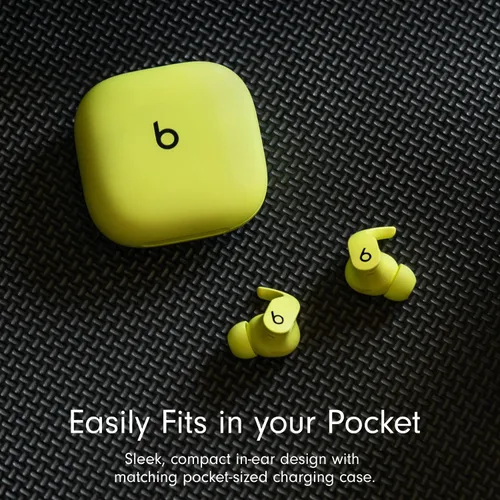 Vista 7 de Beats Fit Pro - Auriculares inalámbricos con cancelación de ruido - Chip de auriculares Apple H1 - Amarillo Volt (renovado)