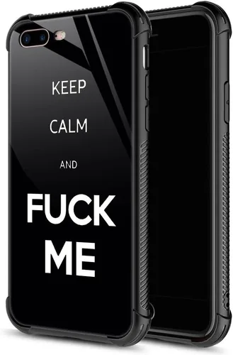 Vista 21 de ZHEGAILIAN Funda compatible con iPhone 7P/8P, AK 47, carcasa de munición para ametralladora AK 47, parte trasera de vidrio templado + funda