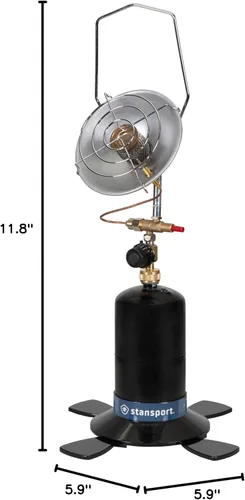 Vista 11 de Stansport Calentador radiante de propano portátil para exteriores (195), negro