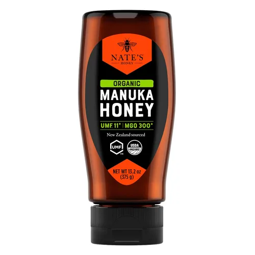 Vista 11 de Nate's Manuka Honey Minis - 10 unidades de una sola porción, miel de manuka pura - MGO 83+ Certificado UMF 5+ - 10 paquetes de una sola porción