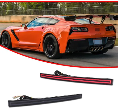 Vista 8 de Reflectores de parachoques trasero para Chevy Corvette C7 2014-2019