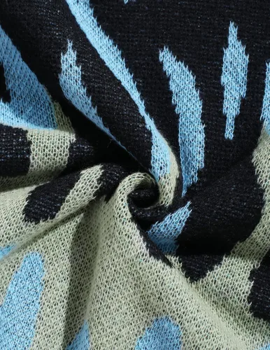 Vista 20 de ZAFUL Y2K - Suéter casual con estampado de llama estética para hombre, suéter de punto holgado, manga larga, cuello redondo