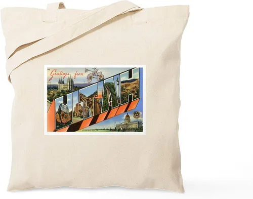 Vista 12 de CafePress Park City Utah Bolsa de esquí reutilizable de lona beige natural