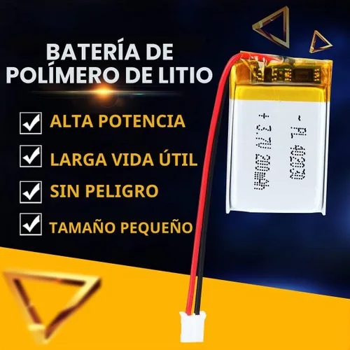 Vista 4 de 3.7V 180mAh 402030 Batería LiPo con conector JST PH2.0.000 in 2-Pin