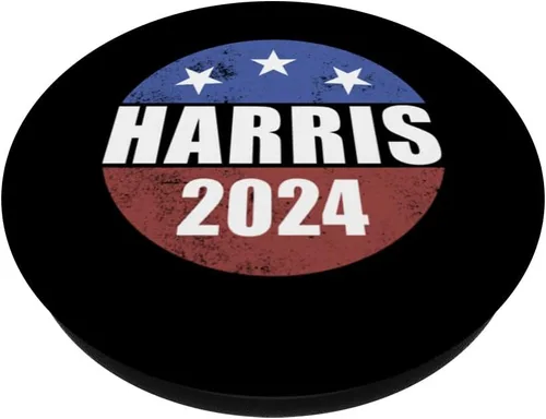 Vista 2 de Botón de elección de Harris 2024 Vote '24 Presidente Kamala Harris PopSockets intercambiable PopGrip
