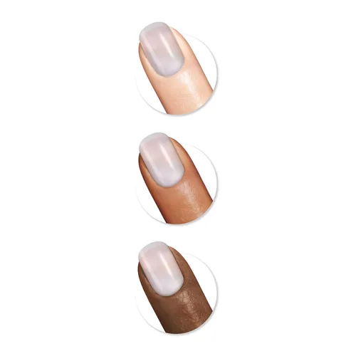 Vista 225 de Sally Hansen Xtreme Wear Esmalte de uñas sin rayas, acabado brillante, duradero, resistente a las astillas, transparente, color de uñas plateado 130