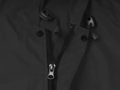 Vista 6 de Chaqueta de lluvia de seguridad larga con capucha para hombre, impermeable, poncho de emergencia