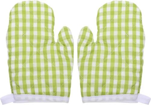 Vista 14 de 2 guantes de horno para cocina de juegos, guantes antiquemaduras, guantes de horno de microondas, guantes de cocina para hornear de forma segura