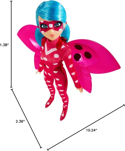 Vista 7 de Bandai Milagrosa mariquita y gato negro juguetes articulados 10.2 in muñeca de moda con accesorios Marinette Superhero Cosmobug Figurine