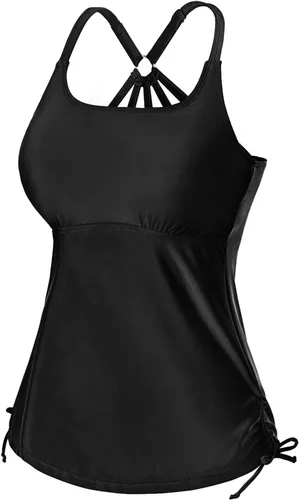 Vista 3 de Holipick Traje de baño tankini para mujer, sin parte inferior
