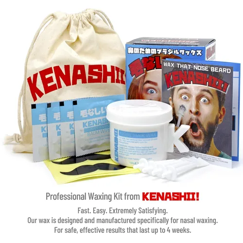 Vista 7 de KENASHII Kit de cera nasal 100 g de cera, 24 aplicadores Kit de depilación para hombres y mujeres Incluye toallitas bálsamo y protectores