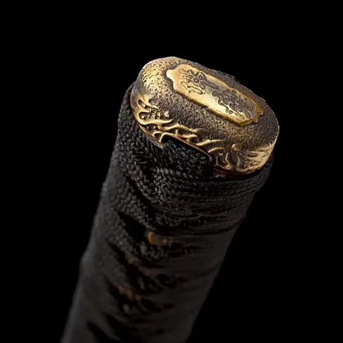Vista 7 de Espada Katana hecha a mano, 100% acero de alto carbono, hecha a mano, afilada, 41 pulgadas, espiga completa, funcional, práctica afilada