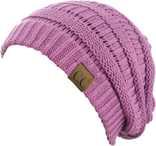 Vista 203 de C.C Trendy Warm Chunky Soft Stretch Cable Knit Beanie
