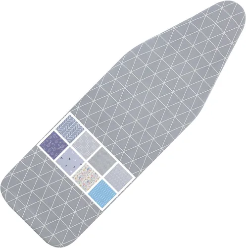Vista 7 de Funda para tabla de planchar y almohadilla de tamaño estándar 15 x 54, 3 pares de correas de cierre de , bordes elásticos, 2 capas para tabla