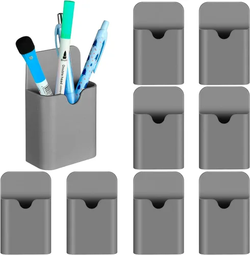 Vista 8 de Jetec 24 Pcs Magnetic Pen Marker Holders Dry Erase Magnetic Pen Pencil Holder Organizer Home Office Supplies for Refrigerator Whiteboard Locker