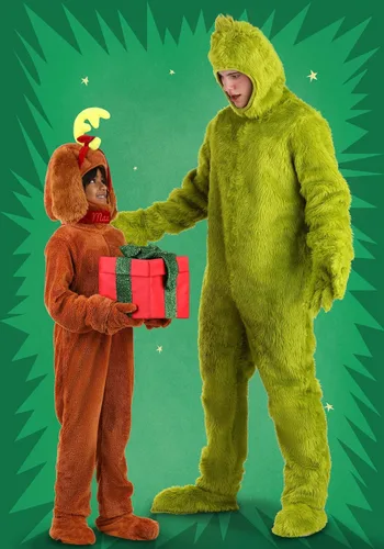 Vista 5 de Disfraz de Dr. Seuss Grinch de cara abierta para adultos