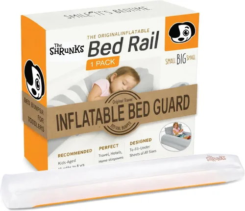 Vista 8 de Riel de cama de viaje – Parachoques de cama inflable para un sueño seguro y protección contra caídas Se adapta a camas individuales