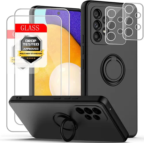Vista 8 de Funda para Samsung Galaxy A16 4G / 5G con protector de pantalla (paquete de 2) y protector de lente de cámara [2 paquetes], funda magnética