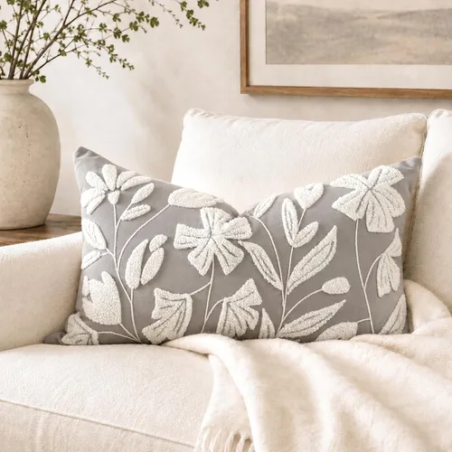 Vista 20 de BlissBlush - Funda de almohada lumbar decorativa de 12 x 20 pulgadas, funda de almohada de terciopelo beige neutro para sofá, sala de estar, cojín
