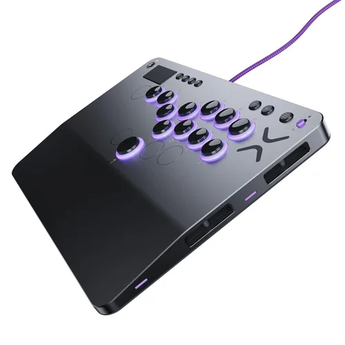 Vista 6 de Turtle Beach Victrix Pro KO Leverless All Button Fight Stick for PlayStation 5, Officially Licensed PS5 PS4, Windows 10/11 PC, Customizable eSports