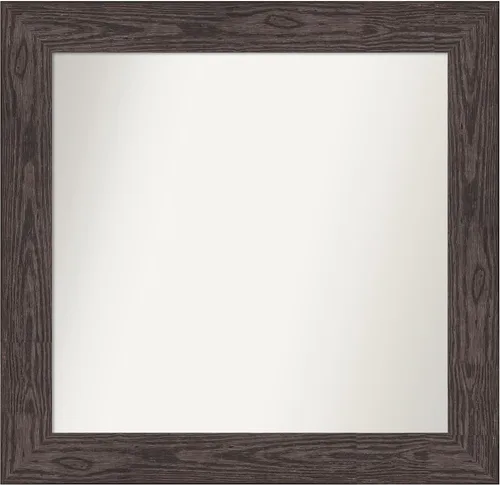 Vista 147 de Amanti Art Espejo personalizado, espejo de baño negro puente, espejo de pared o espejo de tocador de baño sobre el fregadero (26 x 26 pulgadas)