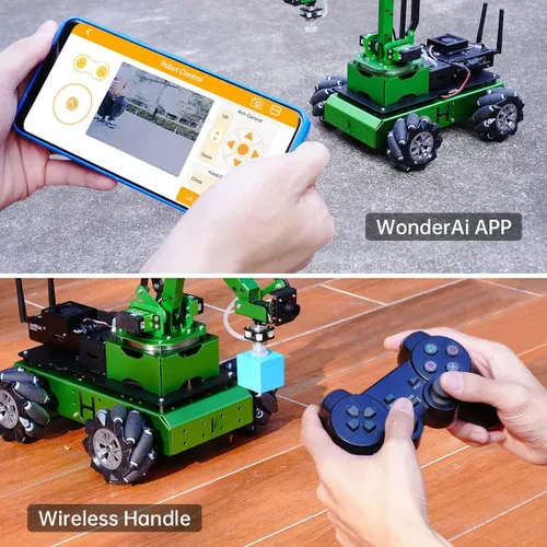 Vista 3 de HIWONDER JetMax Pro AI Vision Robot Am Jetson Nano Robot Mecanum Wheel Kit ROS Open Source con tutoriales detallados y códigos fuente