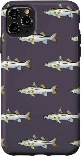 Vista 13 de Grey Snook Pattern Saltwater Fish Case for iPhone 17
