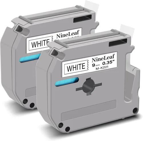 Vista 22 de NineLeaf Cinta de etiquetas de repuesto compatible para Brother P-Touch M-Tape M521 MK521 M-K521 funciona con Ptouch PT-M95 PT-90 PT70 PT-65 PT85