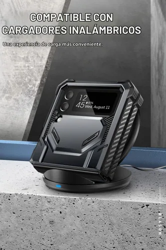 Vista 7 de i-Blason Armorbox Series - Funda para Samsung Galaxy Z Flip 4 5G (2022), funda resistente de cuerpo completo con reducción de impactos/parachoques