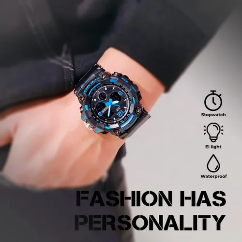 Vista 7 de BURK 1742 Mens Watches Multifunction Watch Men Sports Wristwatches Military Shockproof Fashion Digital Waterproof