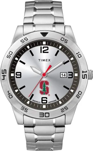 Vista 43 de Timex Tribute Reloj de cuarzo para hombre Citation de 42 mm con correa de acero inoxidable Marea carmesí de Alabama