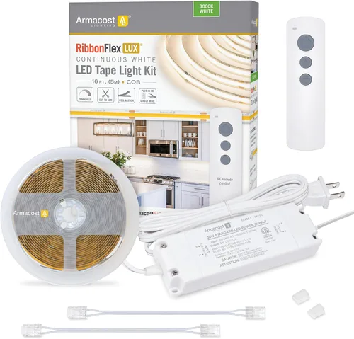 Vista 16 de Armacost Lighting Kit de luz en cinta LED regulable para AC del hogar, blanco cálido suave (1.5M) 424502 2700K blanco cálido 5 m