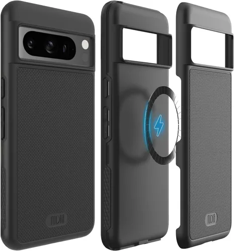 Vista 36 de TUDIA MergeGrip [Compatible con Magsafe] Funda para Google Pixel 7a 2023, [Probada contra caídas de grado militar] Borde elevado para protección