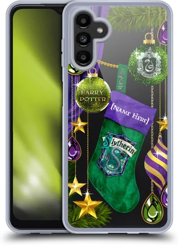 Vista 9 de Head Case Designs Funda de gel suave personalizable con licencia oficial de Harry Potter Gryffindor, adornos de Navidad, compatible con Samsung