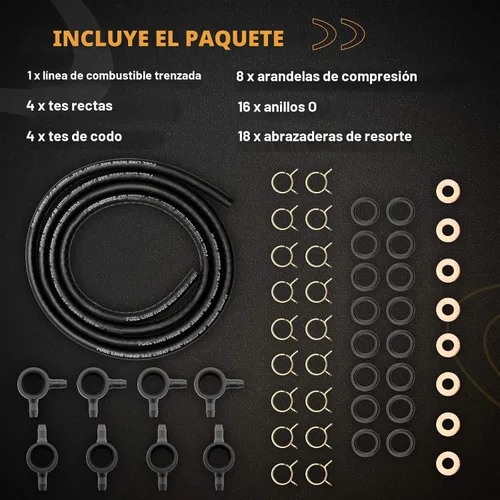 Vista 6 de Kit de línea de retorno del inyector de combustible diesel, apto para Ford