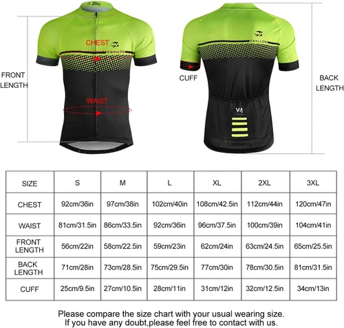 Vista 6 de LAMEDA Cycling Jersey Mens Short Sleeves Mountain Bike with Pockets Green