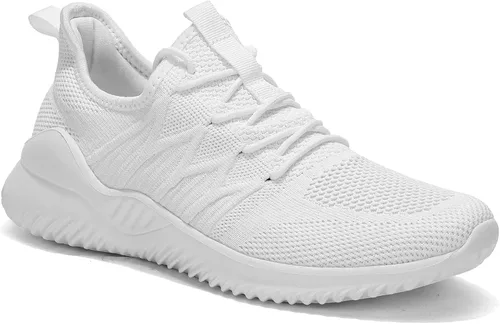 Vista 3 de Zapatos casuales para correr para hombre, ligeros, cómodos, informales, de malla, para trabajo, gimnasio, tenis, caminar, entrenamiento cruzado