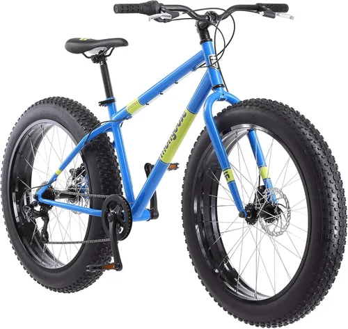 Vista 7 de Mongoose Mongoose Dolomite Fat Tire Mens Mountain Bike Azul /Rojo