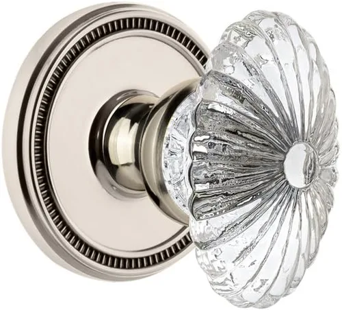 Vista 6 de Grandeur Pewter antiguo, 820641 Soleil Rosette Pomo de cristal burdeos, Privacidad-2.375