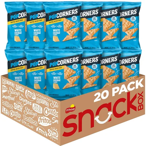 Vista 10 de PopCorners Snacks sin gluten, paquete variado de 3 sabores, bolsas de 1 onza (paquete de 20)