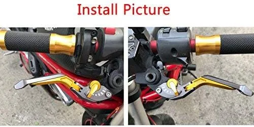 Vista 7 de FXCNC Racing 5D Texture Billet - Palancas de embrague de freno extensibles para Kawasaki Z250SL 16-17, NINJA 300R/Z300 13-17, NINJA 250R 00-12