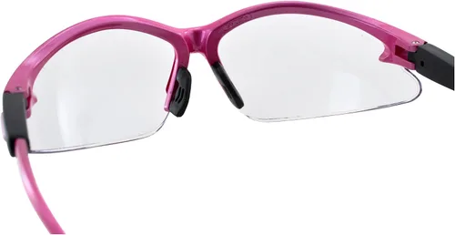 Vista 7 de Global Vision Gafas de seguridad Cougar con montura rosa Transparente
