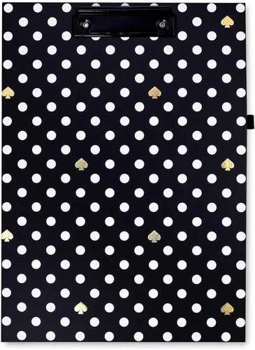 Vista 11 de kate spade new york Portapapeles de tapa dura con clip de perfil bajo, padfolio profesional incluye bloc de notas rayado, trabilla para bolígrafo