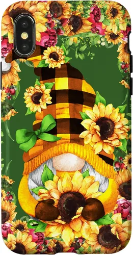 Vista 5 de iPhone 16 Unique Summer Gnome For Hippie With Cute Sunflower Gnomie Case