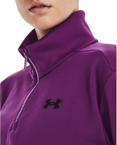 Vista 3 de Under Armour Sudadera con capucha Armourfleece con cremallera de un cuarto para mujer