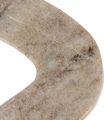 Vista 8 de Bloomingville Portavelas de Doble Cono de Mármol Wave, Beige