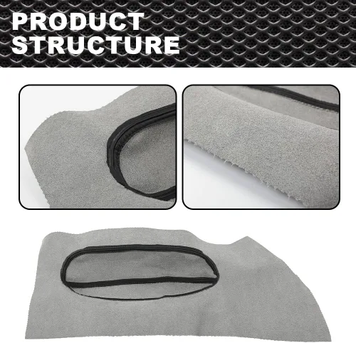Vista 7 de CNNELL Cubierta de cuero para tarjeta de inserción de panel de puerta, compatible con VW Beetle 1998-2010, 2 unidades, color negro