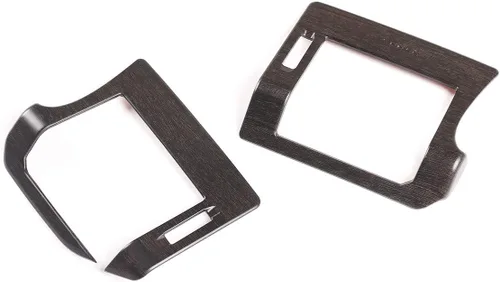 Vista 5 de YIWANG ABS roble madera grano tablero aire acondicionado ventilación interior accesorios para Land Rover Defender 110 Defender 130 2020