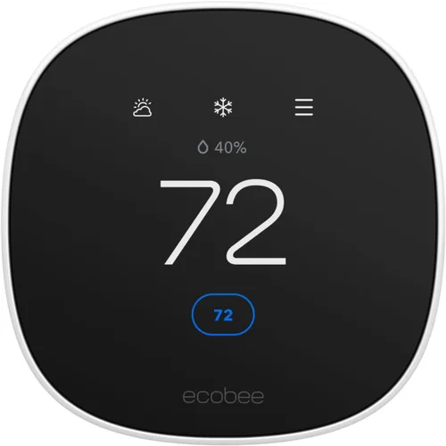 Vista 12 de ecobee Smart Thermostat Essential - Termostato Wi-Fi programable certificado Energy Star - Funciona con Siri, Alexa y Google Assistant